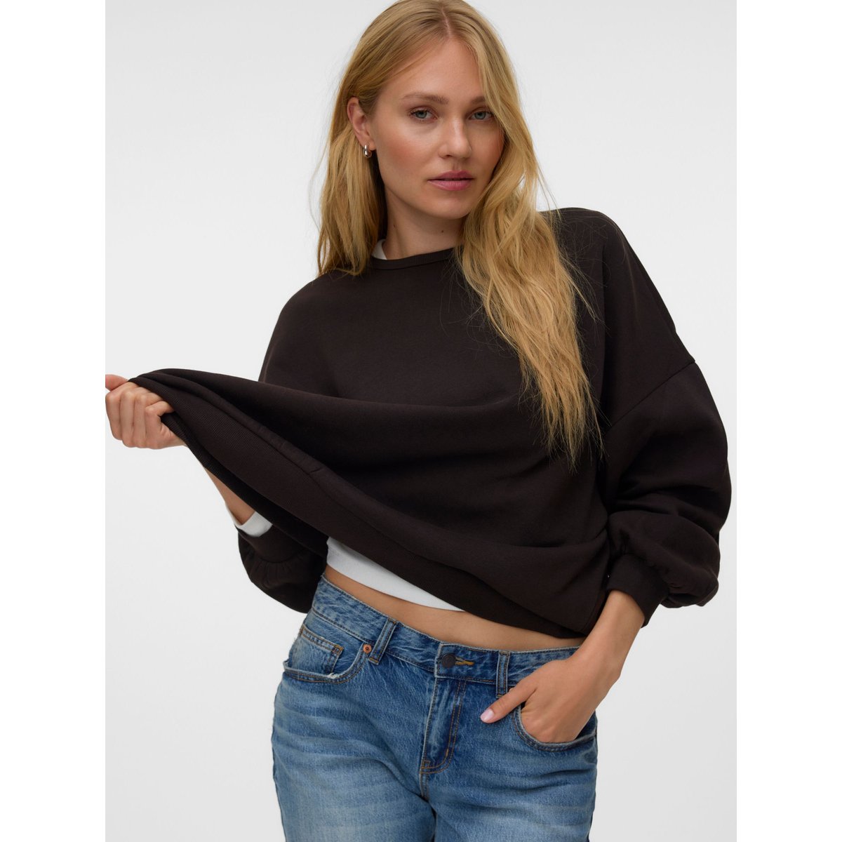 Sweat-Shirt chocolate torte, VERO MODA