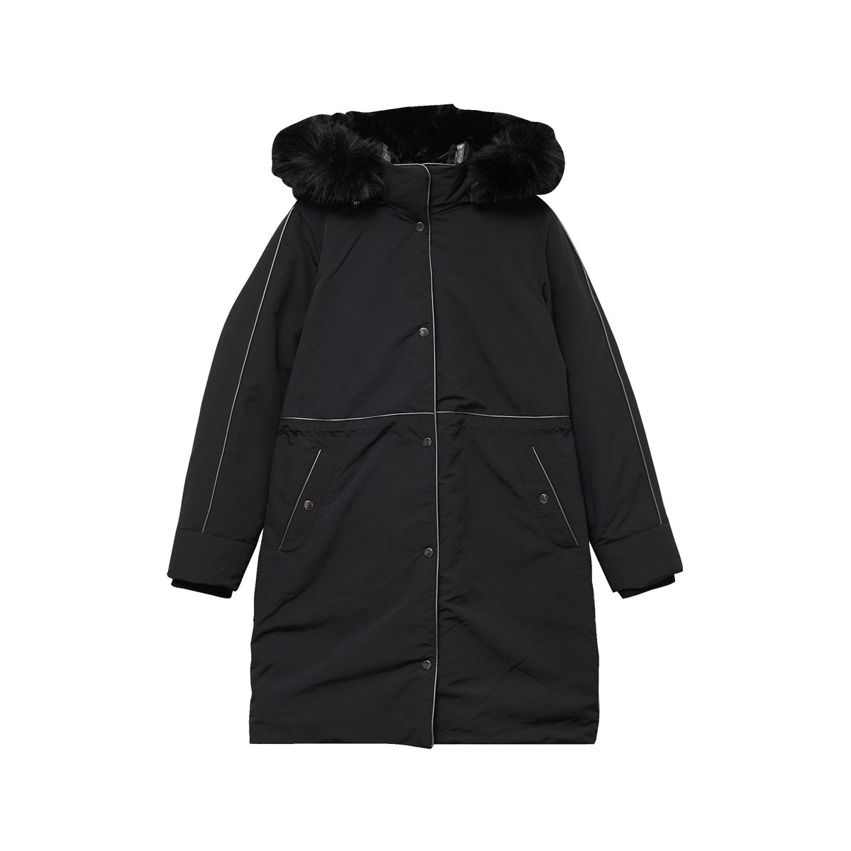 Parka à capuche manches longues noir, BREAL