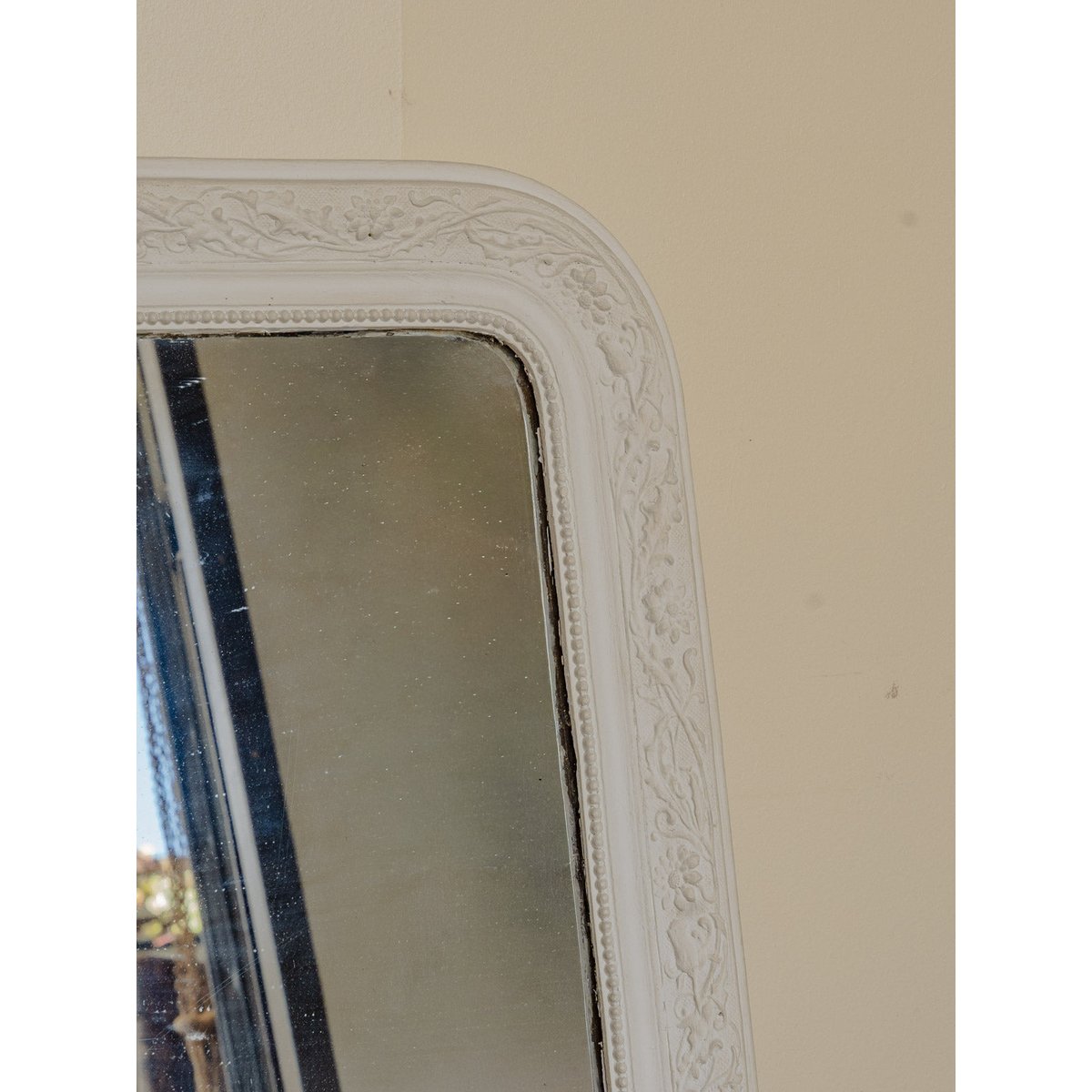 Miroir blanc Louis Philippe Igor N°938 - Bon état blanc, DEBONGOUT