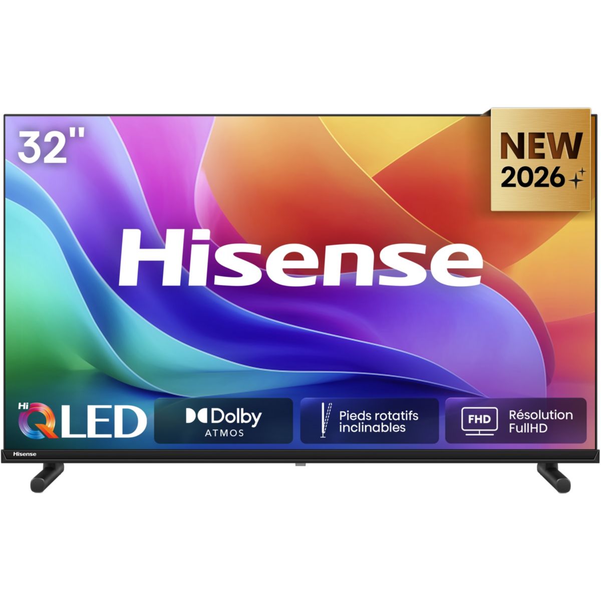 TV QLED 32A5S (2026) 32" (80 cm) - Smart TV couleur unique, HISENSE