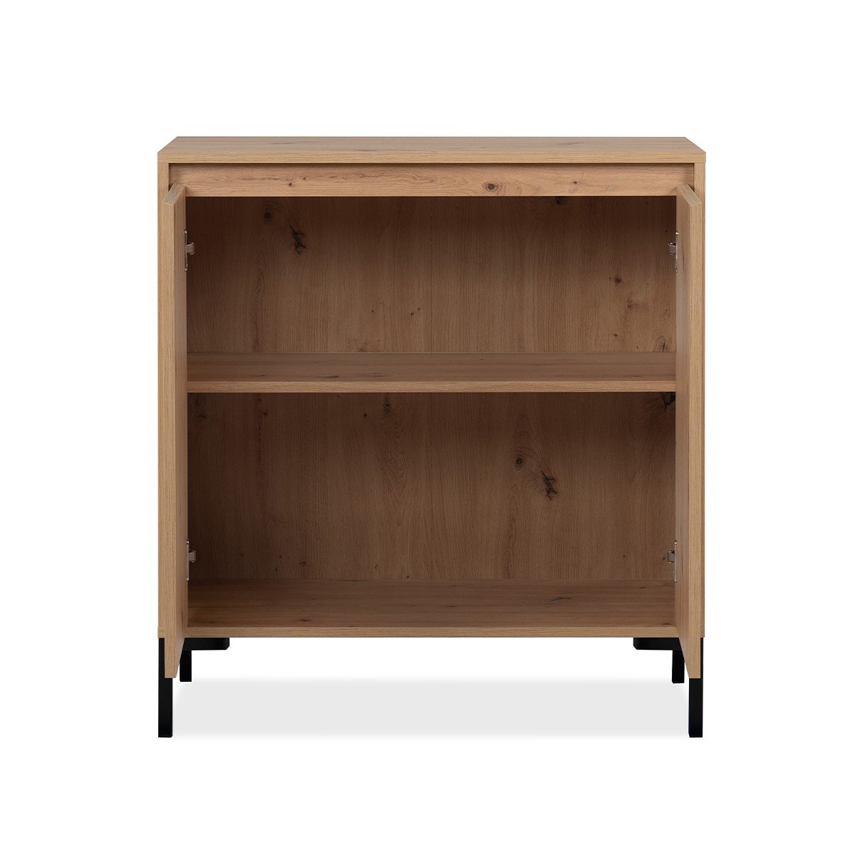 Buffet 2 Portes 1 Étagère L81 cm - PLOCK bois clair, CALICOSY