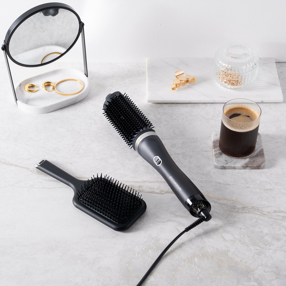 Brosse soufflante 2-en-1 Duet Blowdry noir, GHD