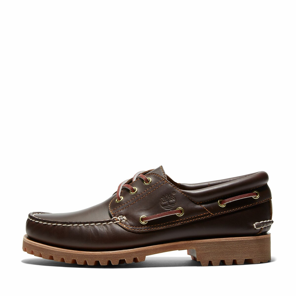 Authentieke bootschoenen met 3 oogjes kastanje, TIMBERLAND