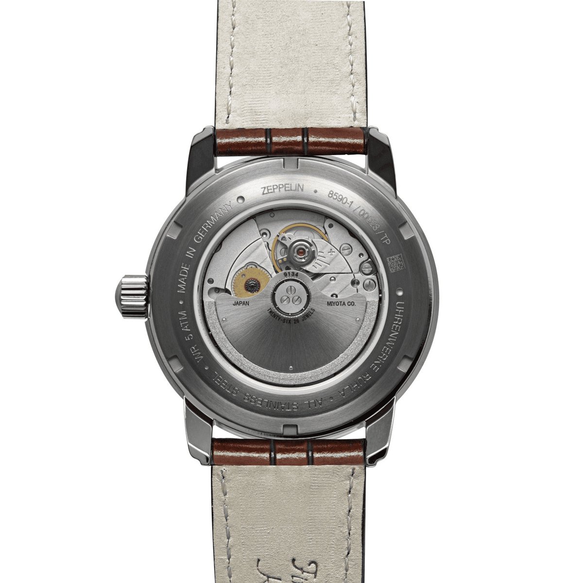 Montre Analogique FRIEDRICHSHAFEN argenté blanc marron, ZEPPELIN