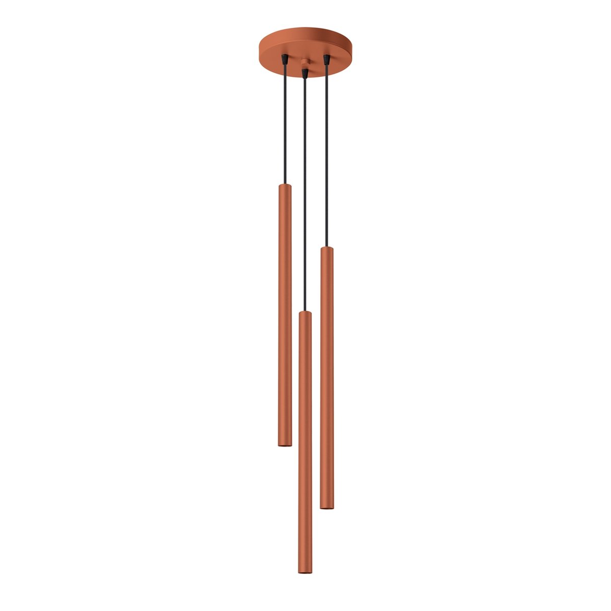 Suspension Acier Ocre Rouge G9 3 Pastelo rouge, EDEN