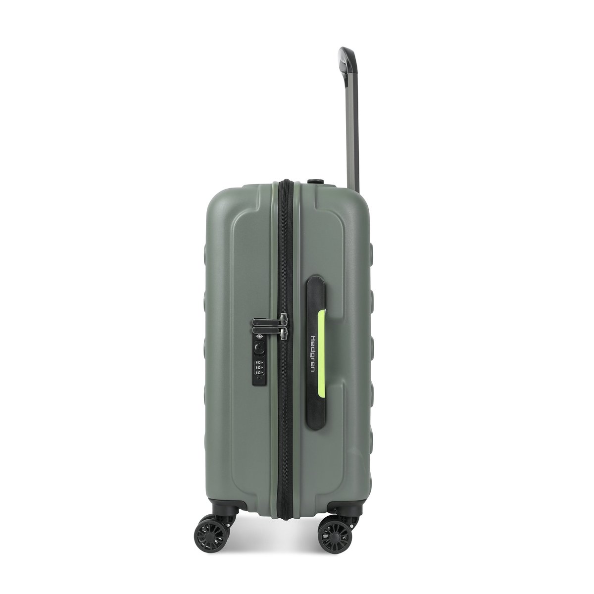Valise cabine rigide 4 roues sécurisée olive, HEDGREN