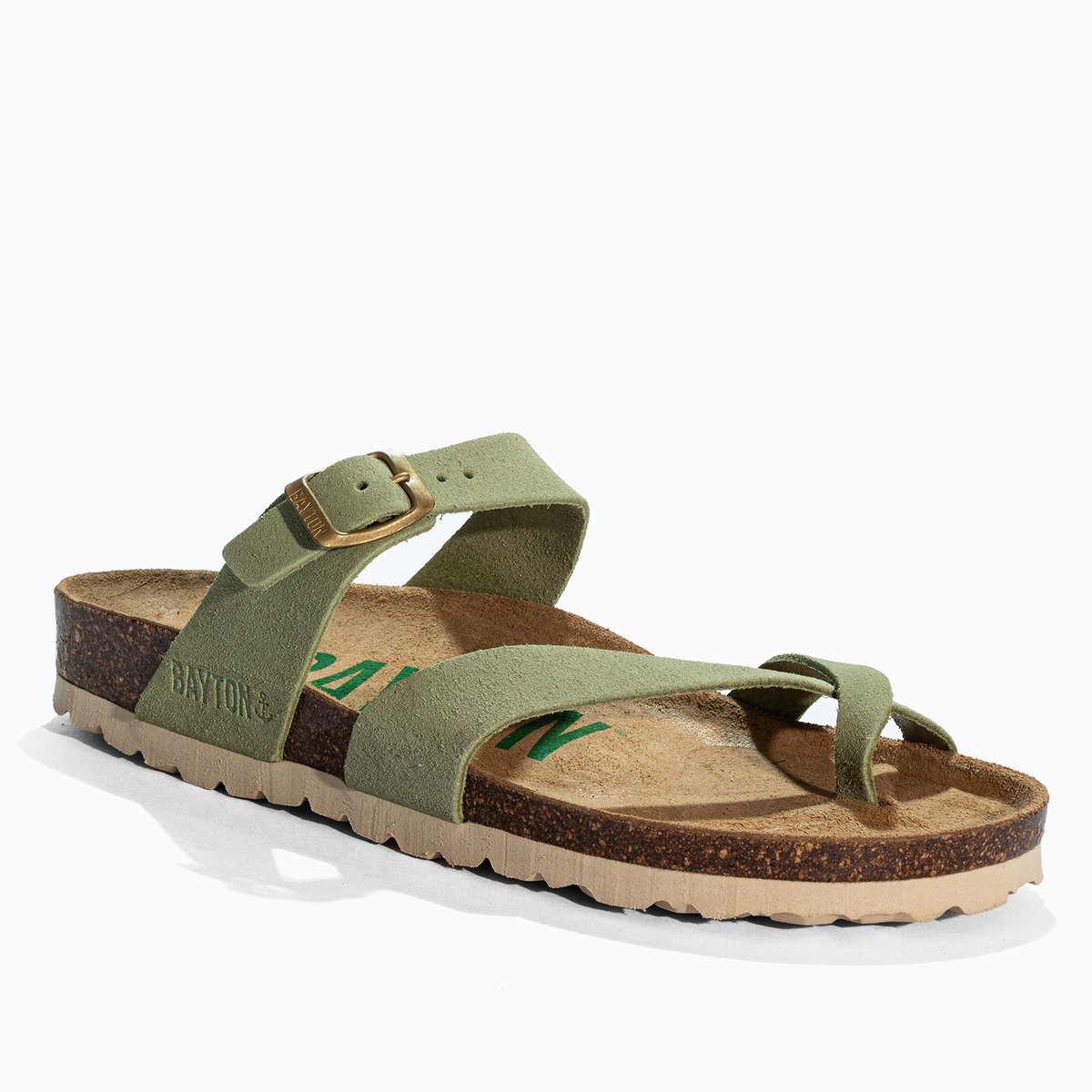 Tongs DIANE vert, BAYTON