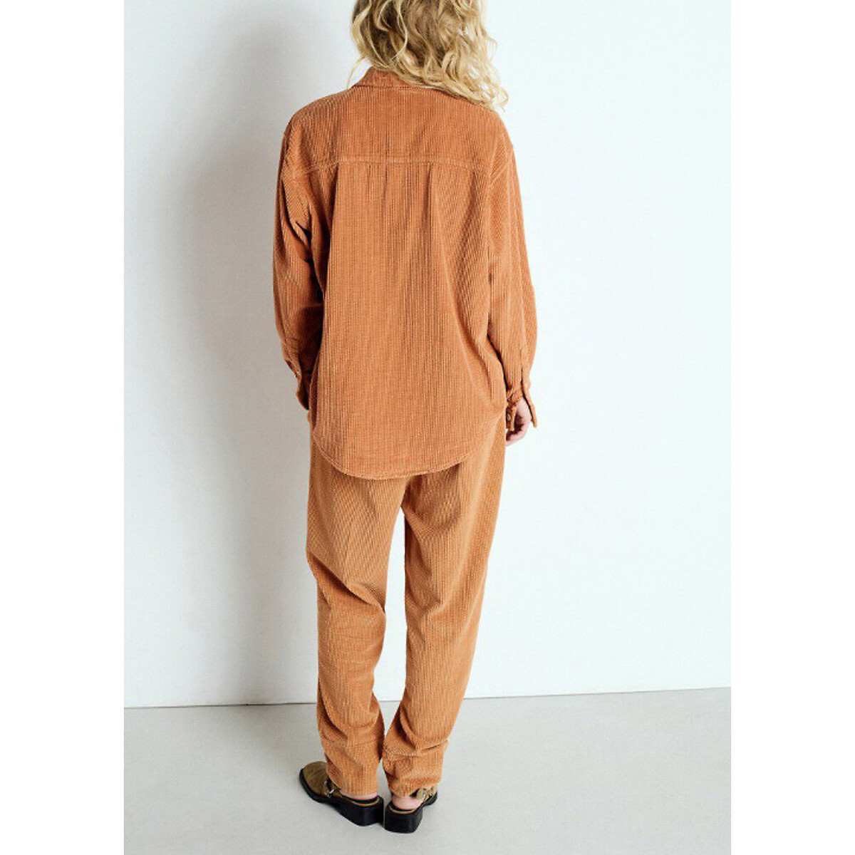 Pantalon carotte en velours PADOW noisette, AMERICAN VINTAGE