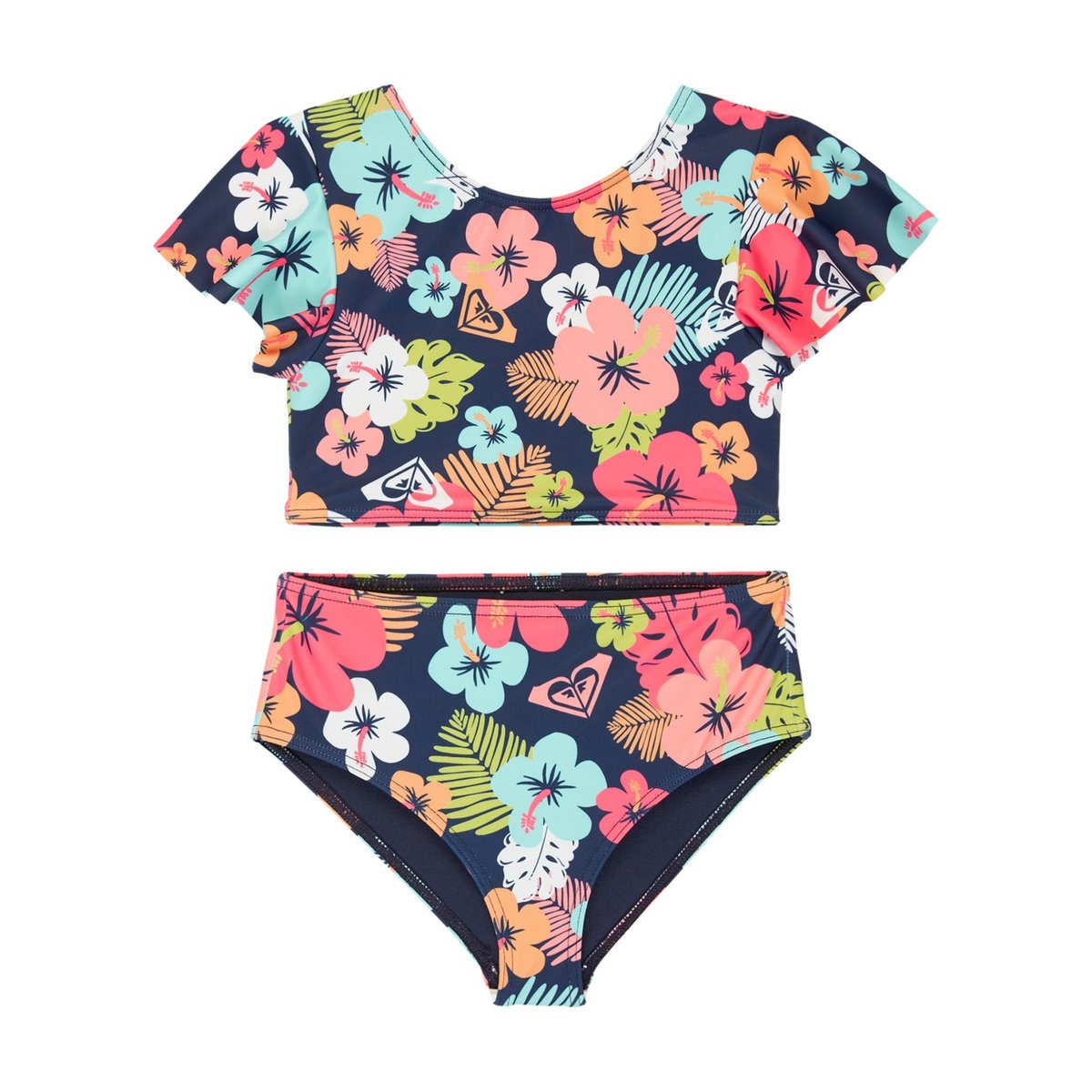 Ensemble 2 pièces bikini deux pièces MORNING FLOWER SET. bleu mood indigo morning flowers tw, ROXY