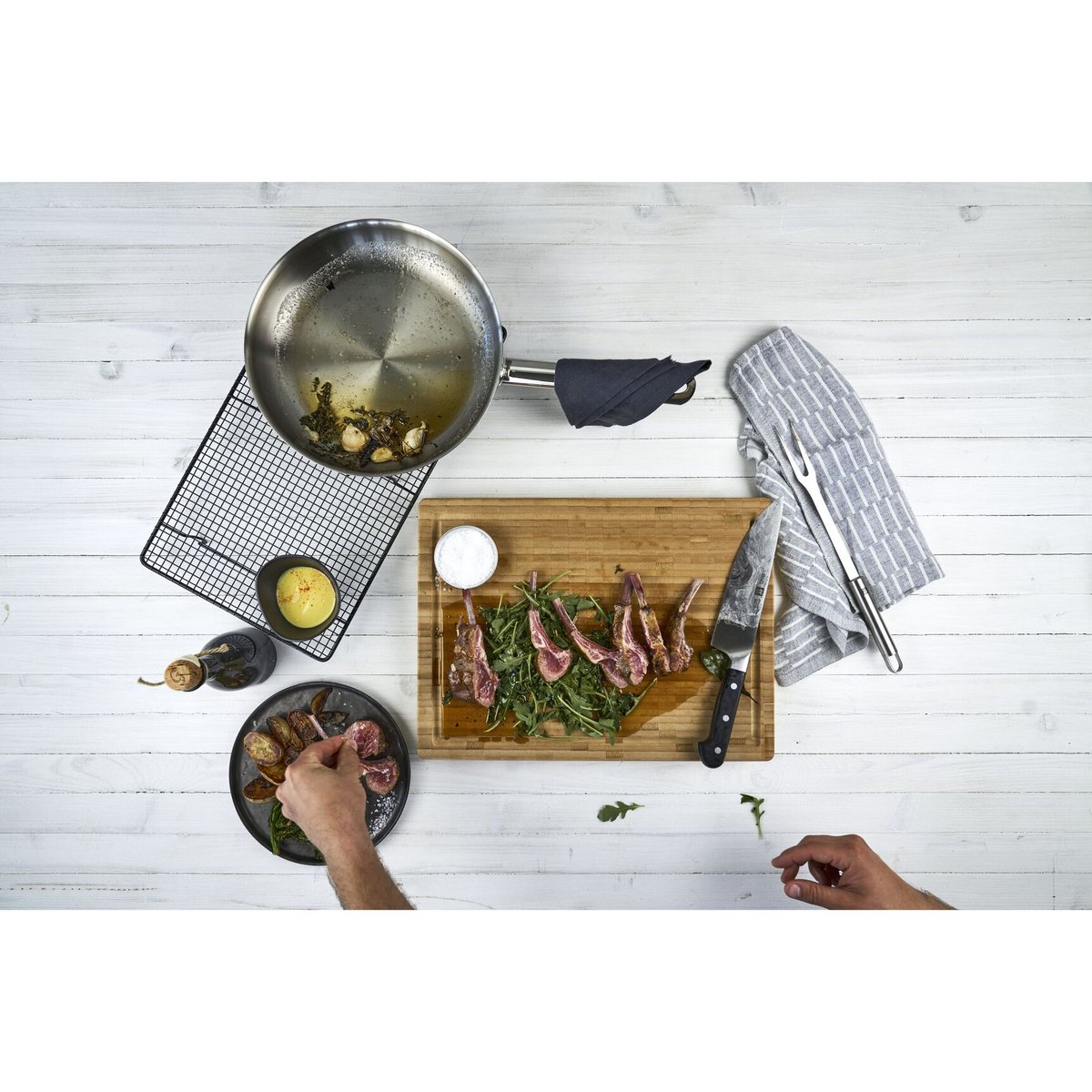 ZWILLING Planche à découper bambou 36 x 25.5 cm. Brun brun, ZWILLING
