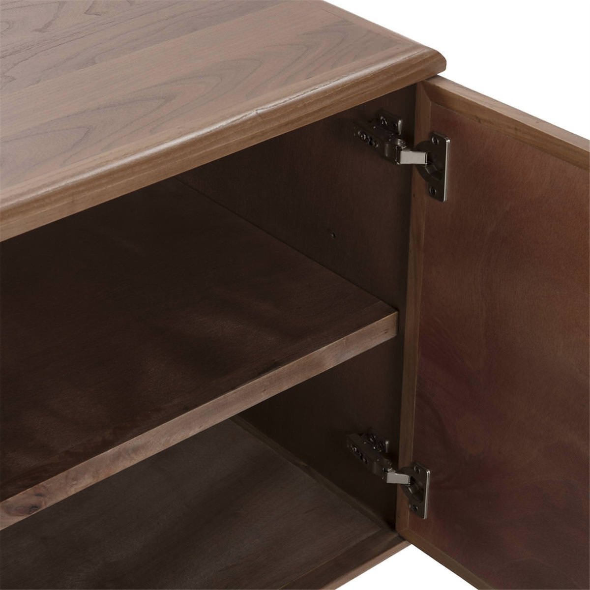 Buffet en bois d'orme massif noyer et noir, RECOLLECTION