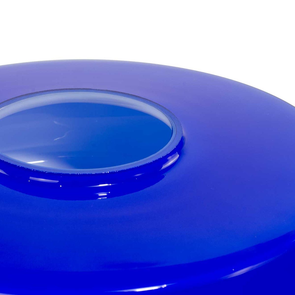 Lampe à poser en verre, FOZA bleu, C-CREATION