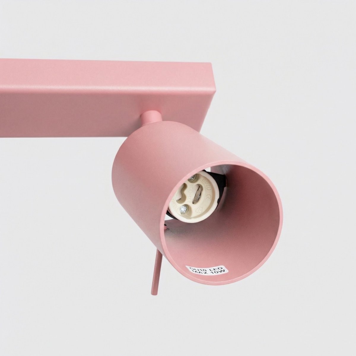 Plafonnier Acier Rose GU10 6 RING rose, EDEN