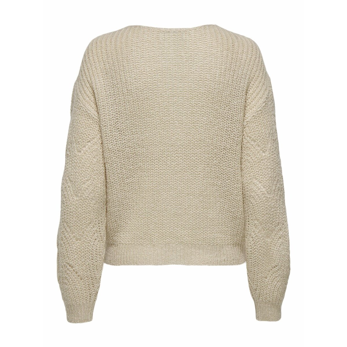 Pull en maille avec fibres métallisées beige, JDY