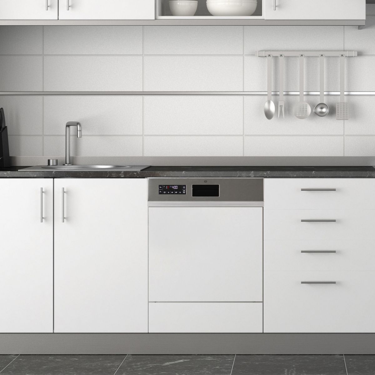 Lave vaisselle encastrable ELVI-451i couleur unique, ESSENTIEL B