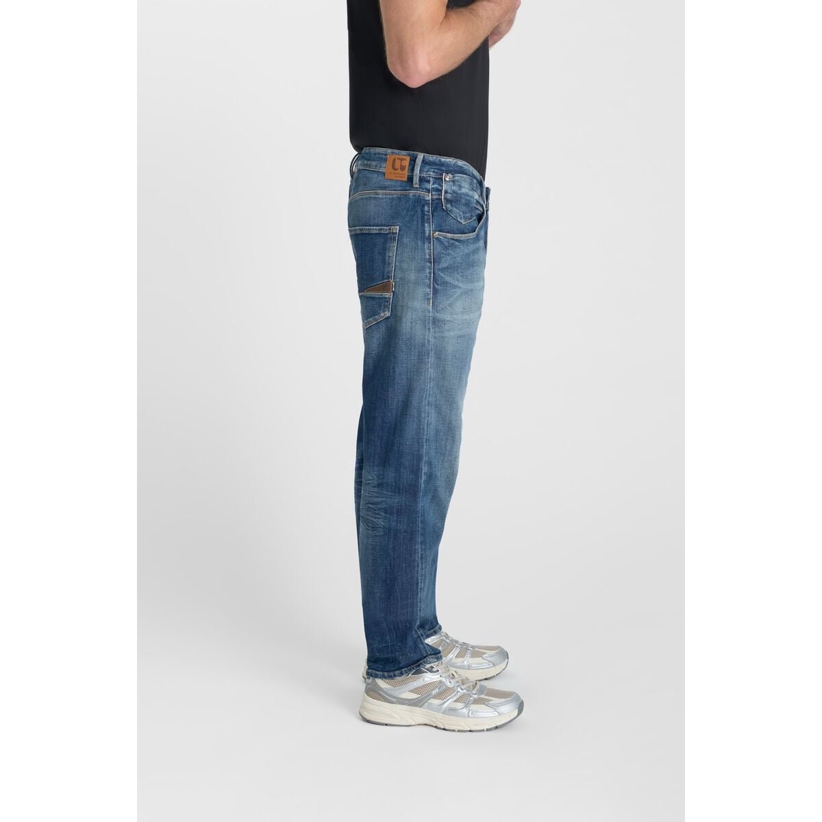 Jeans loose, large 900/19, longueur 34 blue, LE TEMPS DES CERISES