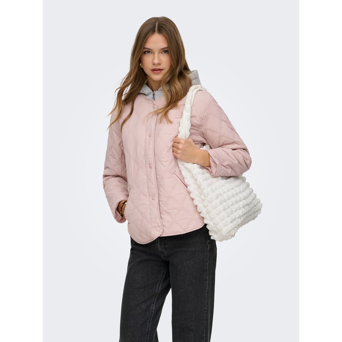 Veste Matelassée adobe rose, ONLY