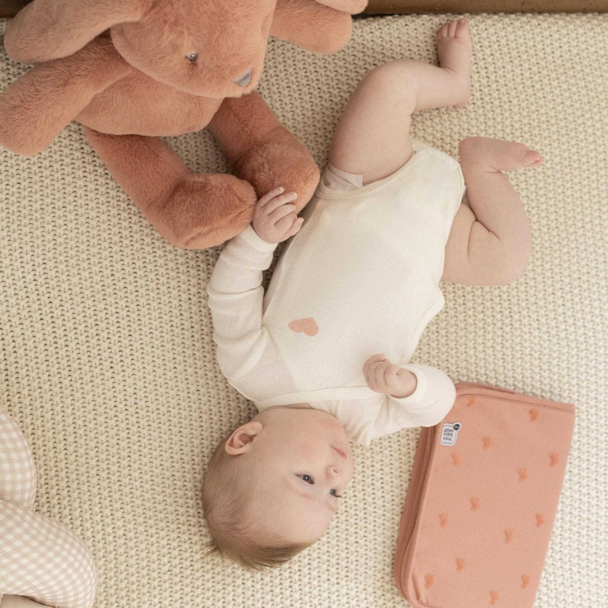 Peluche lapin 45cm rosa, TROIS KILOS SEPT