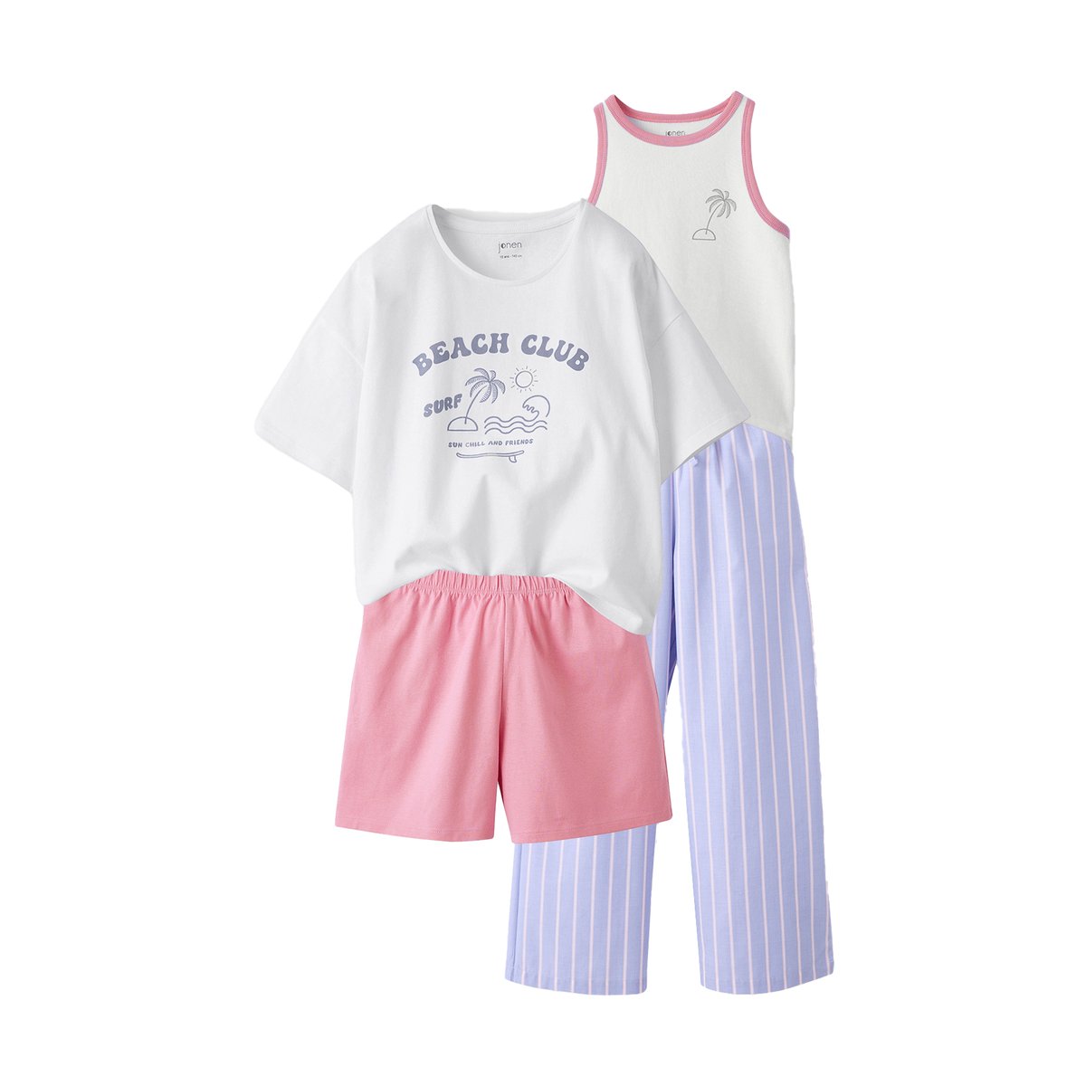 Lot de 2 pyjamas bleu, JONEN