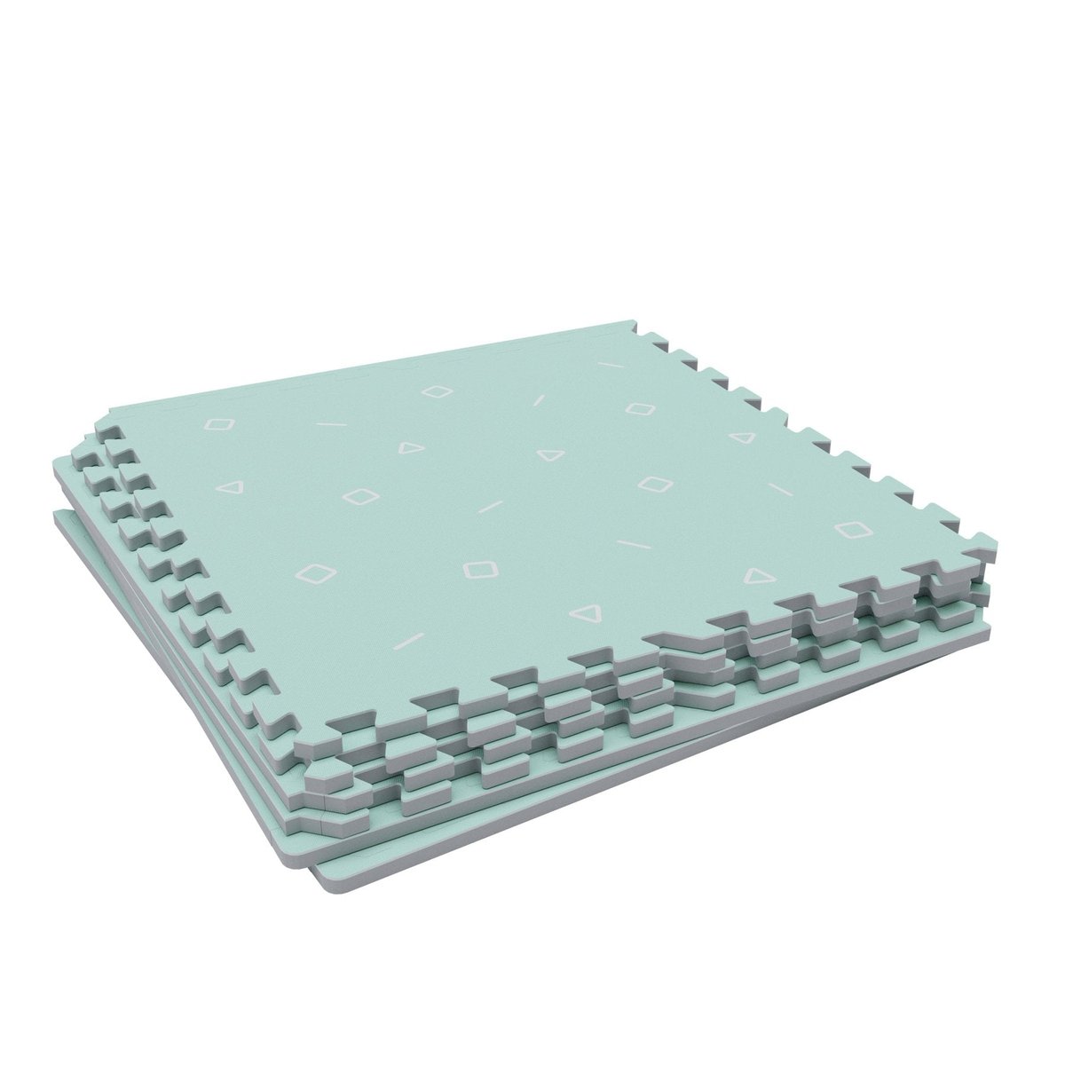 Tapis de jeu en mousse pour bébé bleu, ACTIVE TOTS