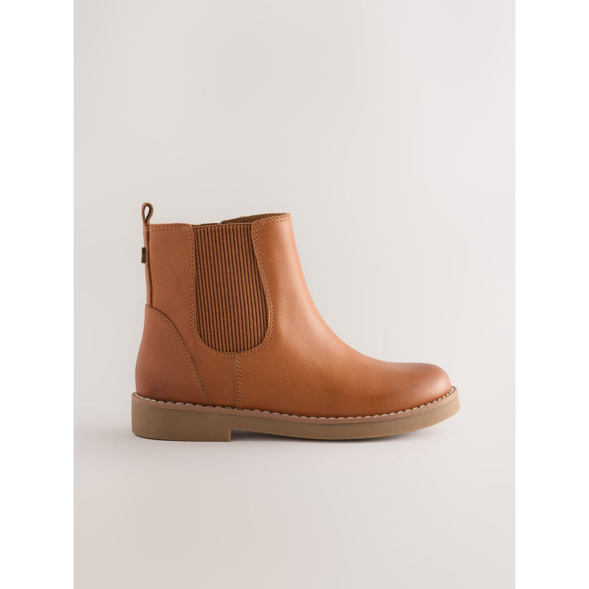 Bottes chelsea en cuir marron fauve, NEXT