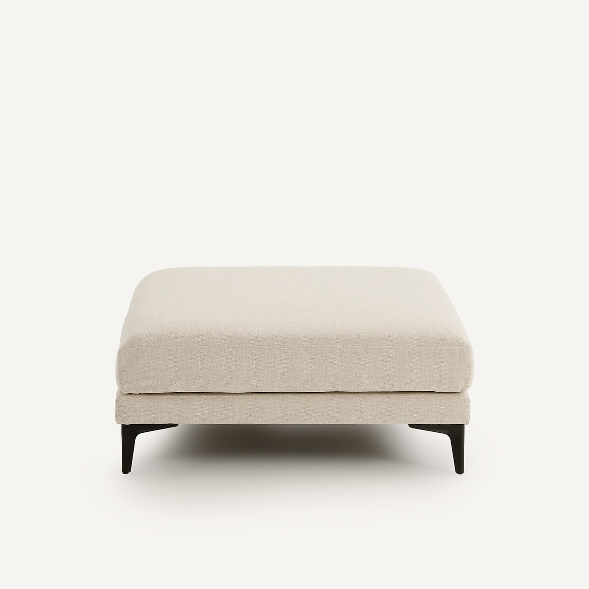 Repose-pieds en polyester natté, MODERNISTE, design Emmanuel Gallina ivoire, EMMANUEL GALLINA X AM.PM