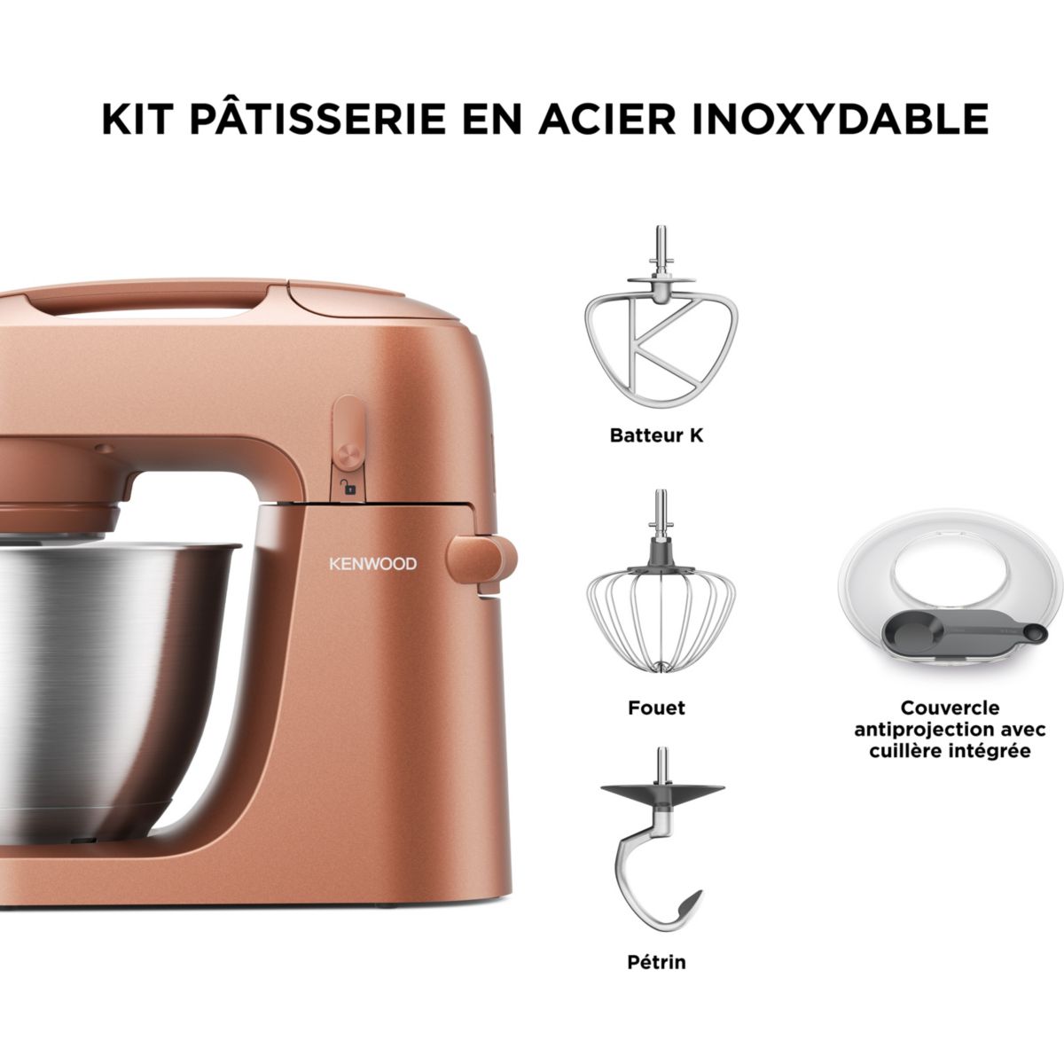 Robot pâtissier Go KZM35.000RD couleur unique, KENWOOD