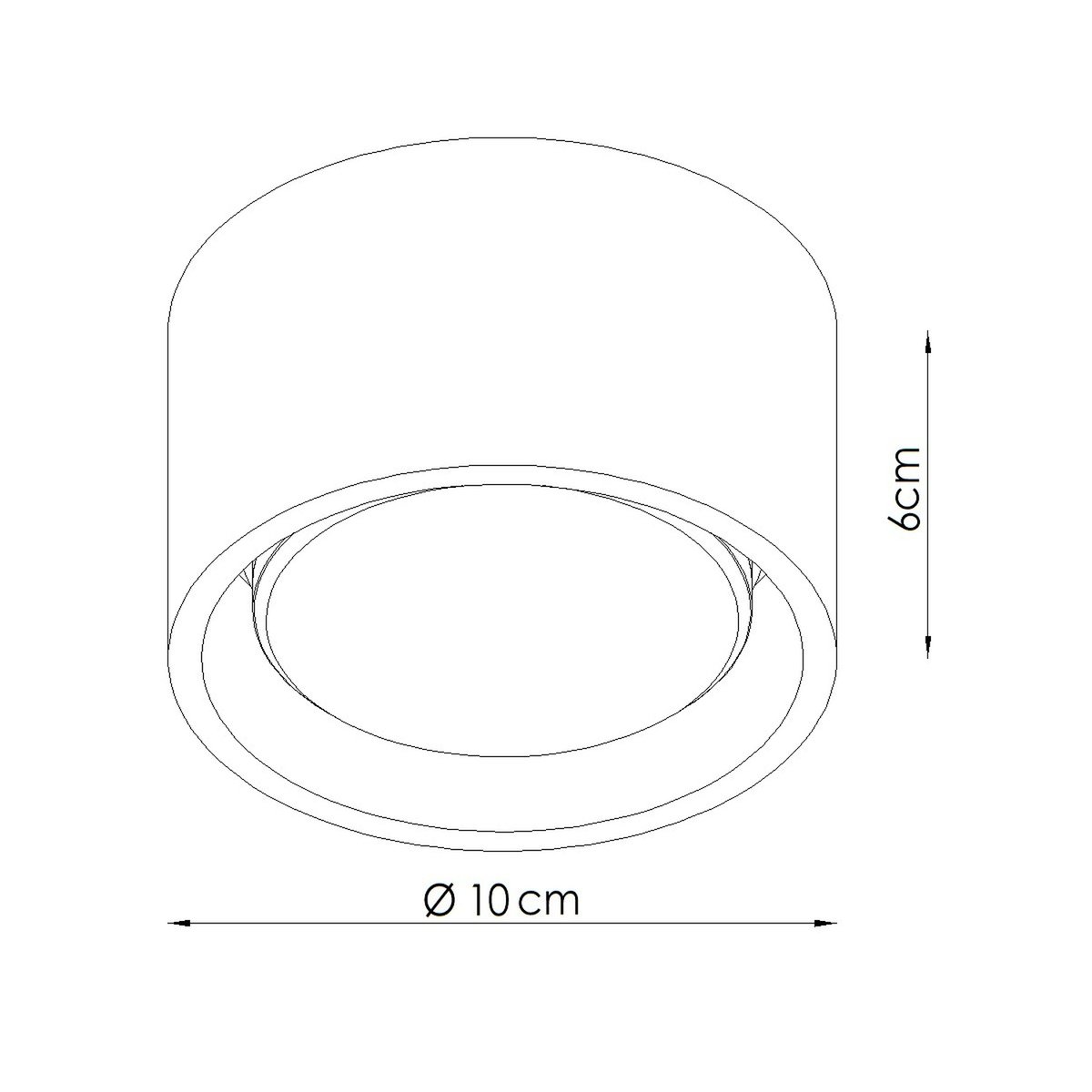 Plafonnier Aluminium Sauge Gx53 1 MODO sauge, EDEN