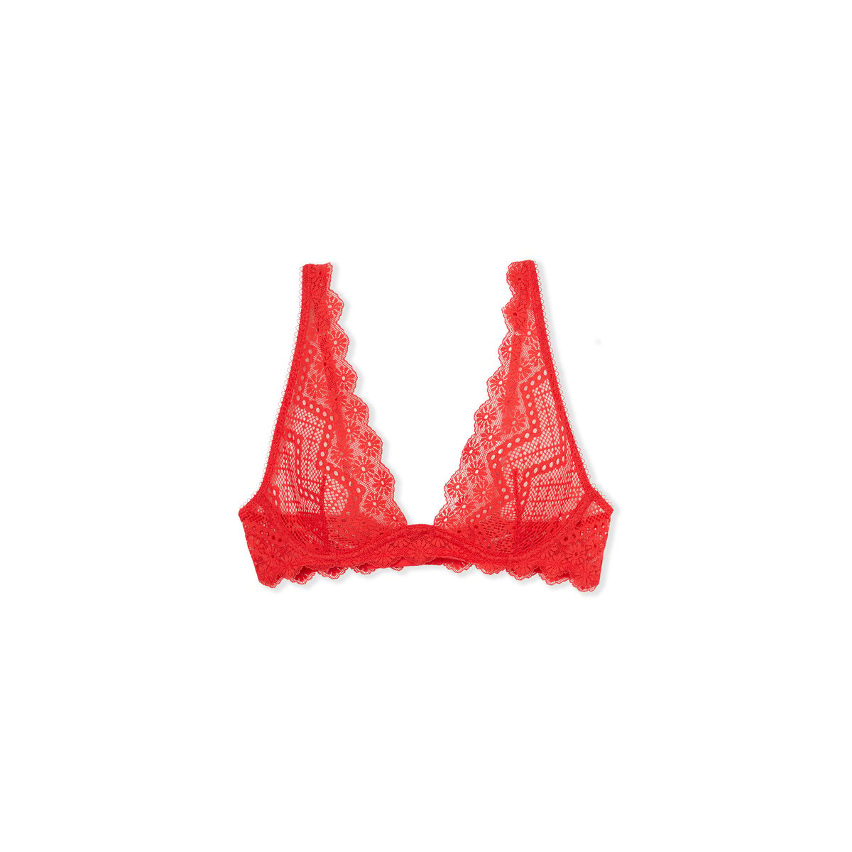 Soutien-gorge N.7 - Le corbeille foulard en dentelle ECLIPSE rouge, ETAM