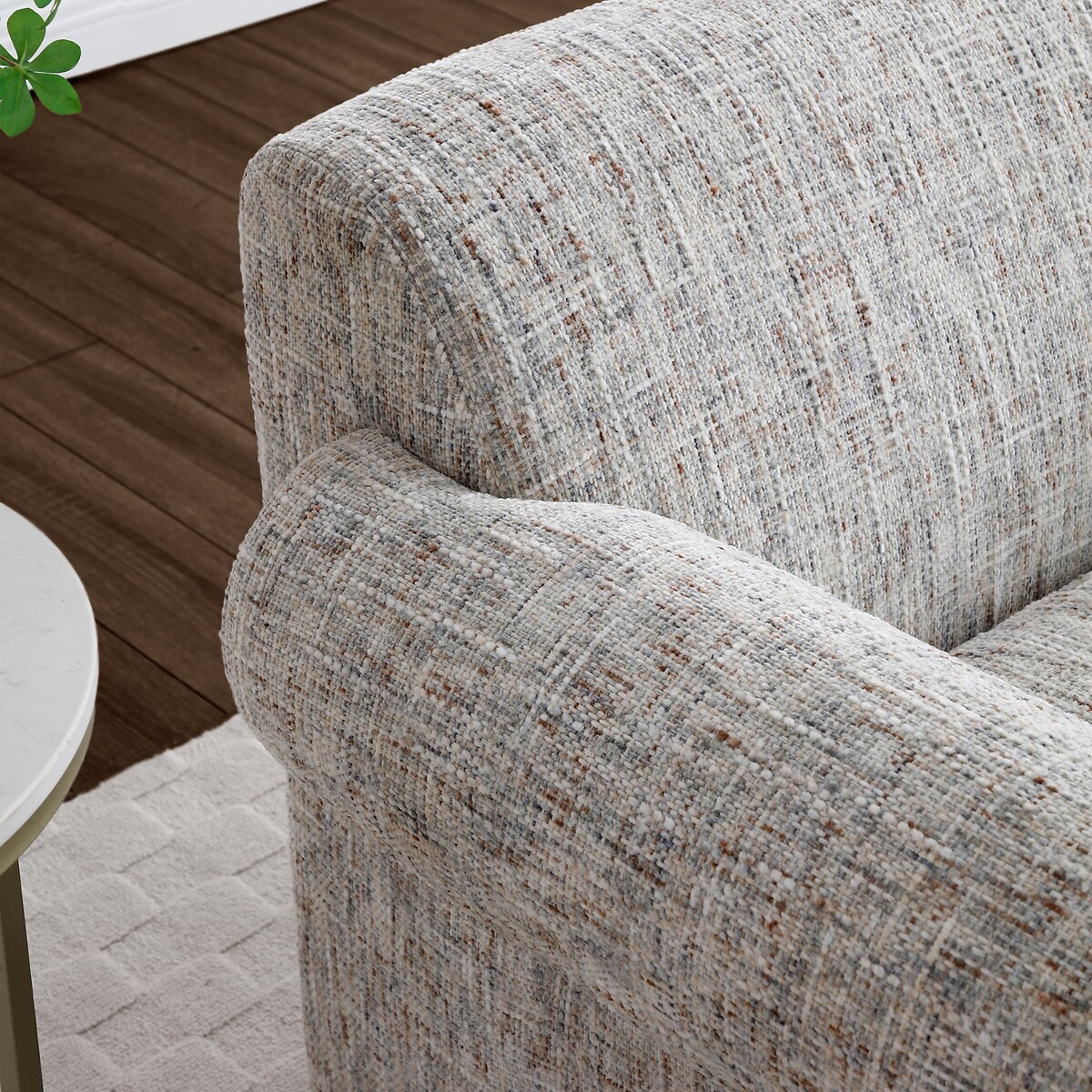 Atlas Chunky Chenille Weave Chair with Oak Legs natural, ÉDITÉ