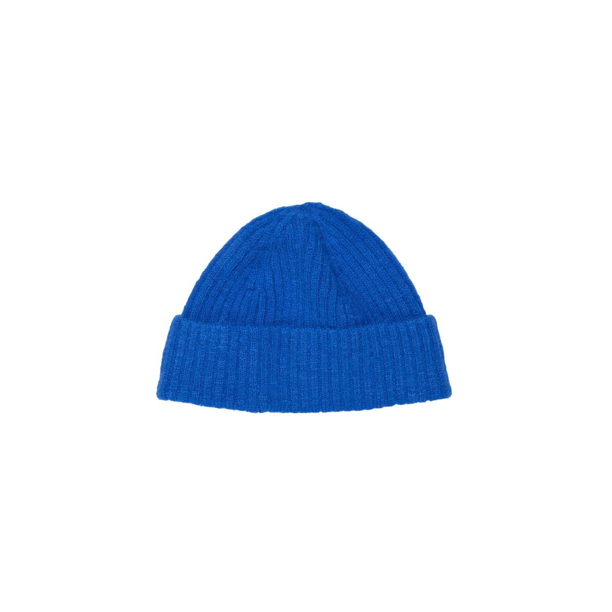 Bonnet en maille bouclée en mélange de laine vierge douce bleu moyen, MARC O’POLO DENIM