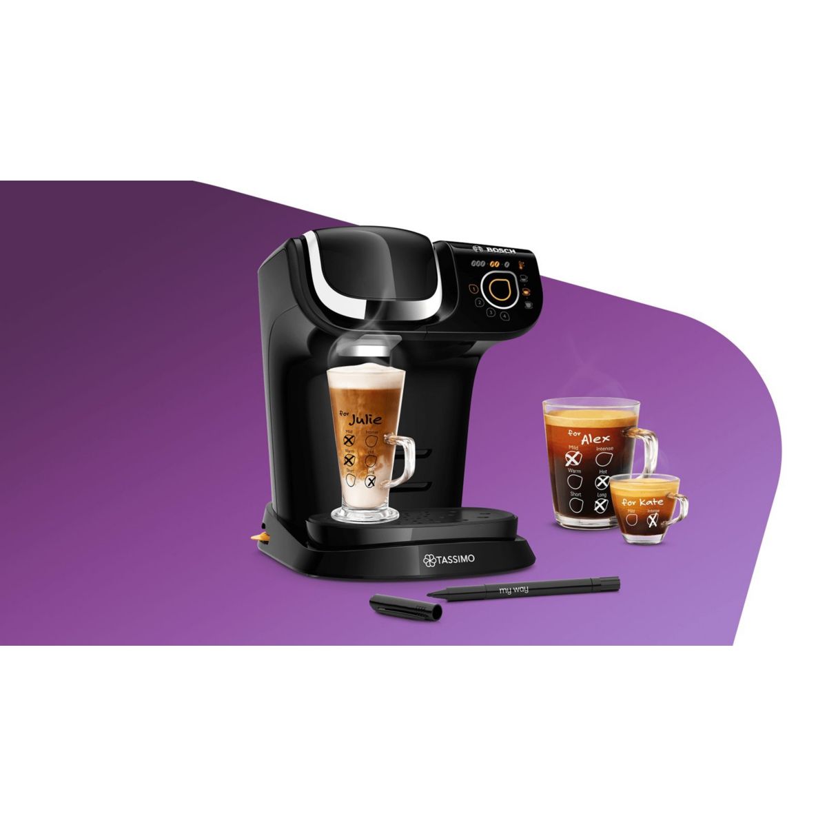 Tassimo MY WAY 2 TAS6502 noir, BOSCH