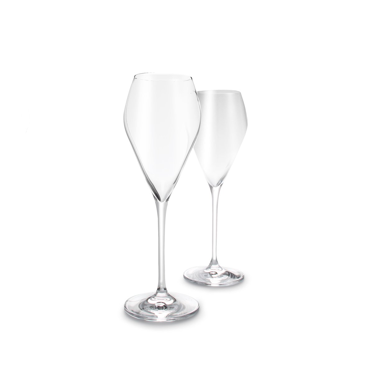 Lot de 6 verres à champagne CUVEE transparent, SALT & PEPPER