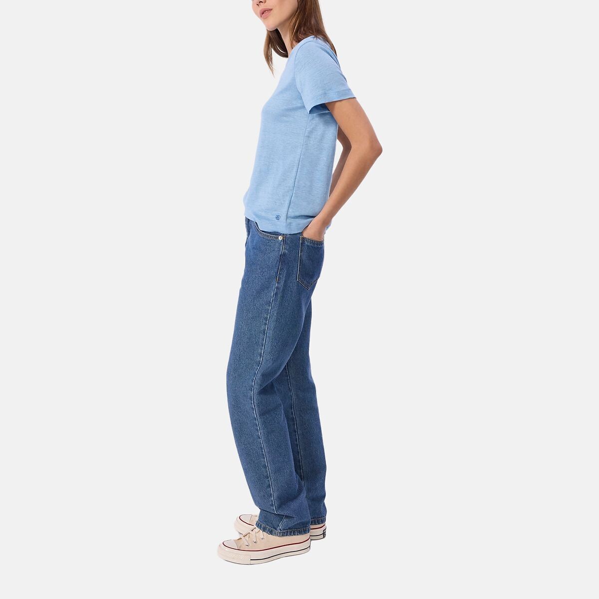 T-shirt, manches courtes bleu ciel, PETIT BATEAU