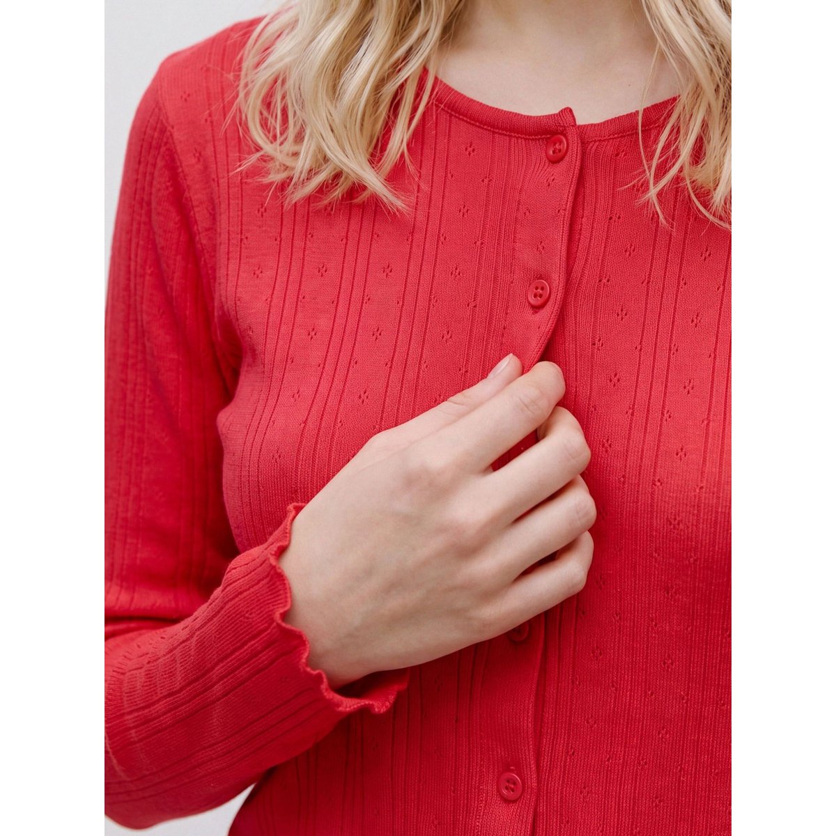 Cardigan high risk red 1, VERO MODA