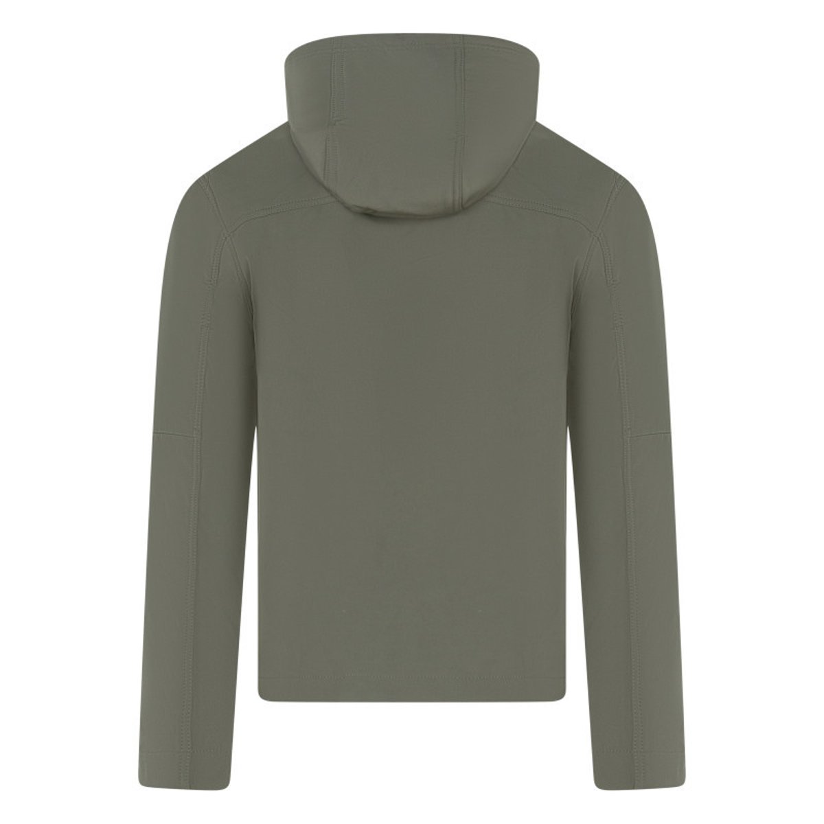 Blouson vert à coupe ajustée pourvu d'un col à capuche avec cordon de serrage vert, TEDDY SMITH