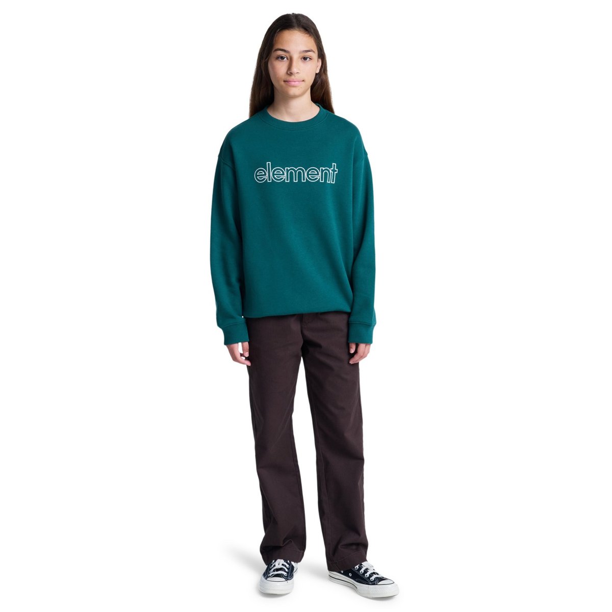 Sweat CENTRAL LOWCASE CR Y vert dark green, ELEMENT