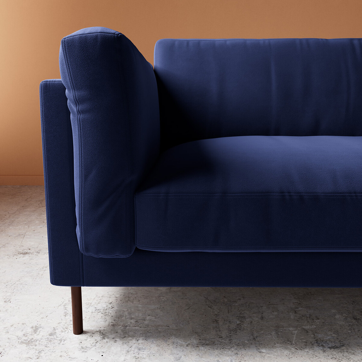 Munich Easy Velvet 2/3/4 Seater Sofa ink, SWOON