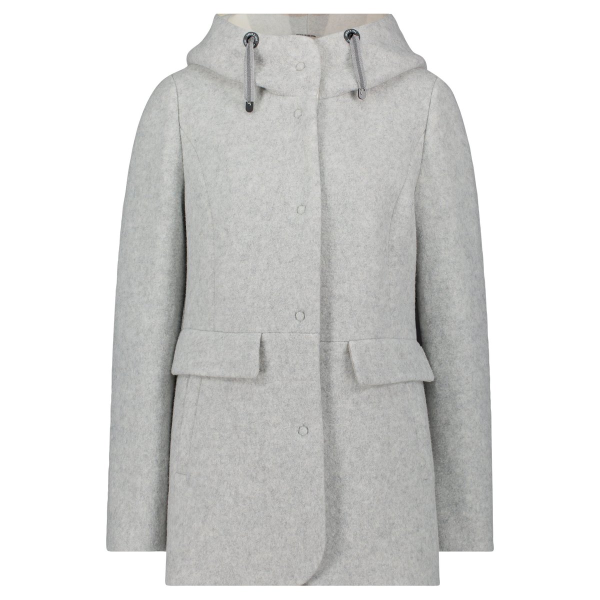 Veste d'hiver à capuche gris clair, AMBER & JUNE