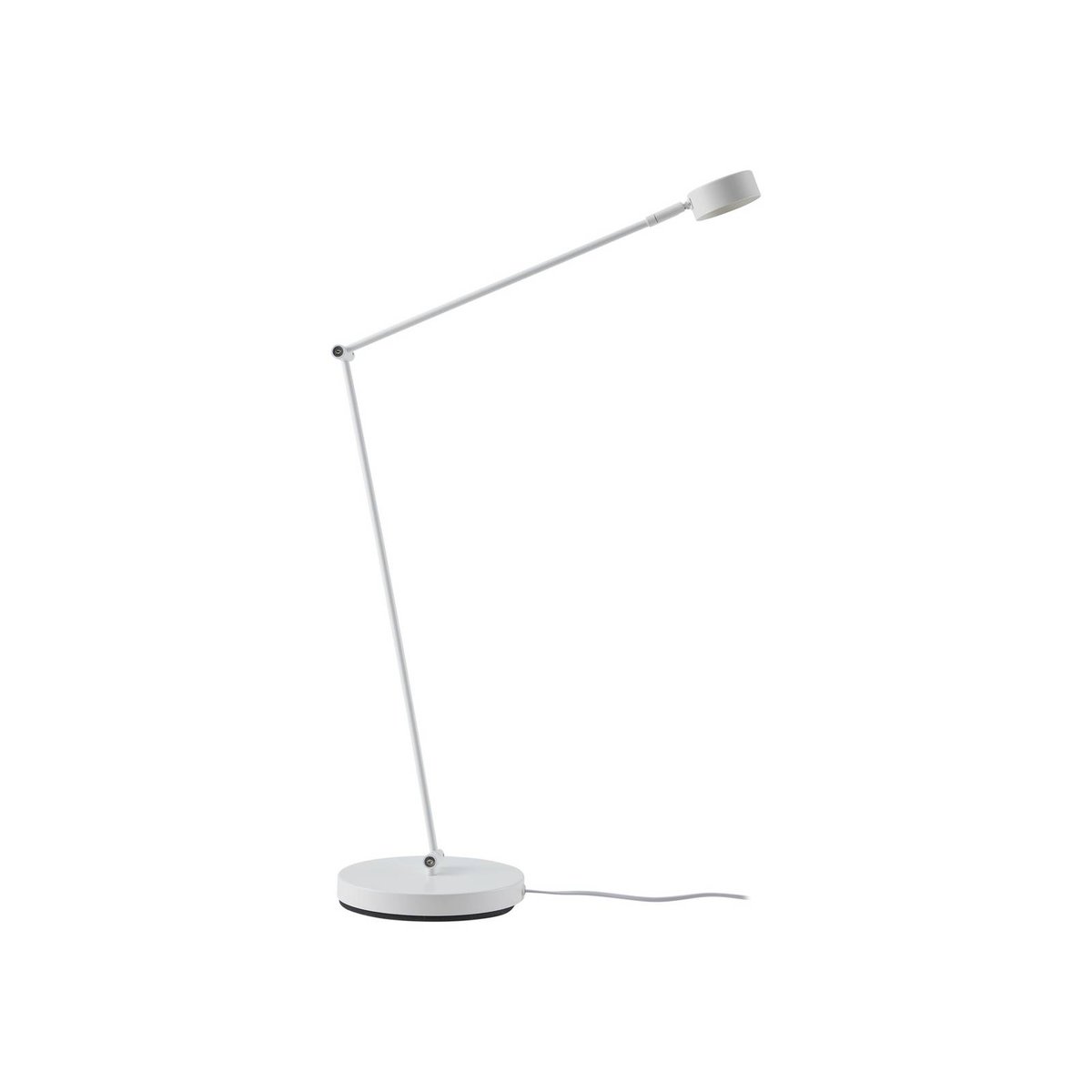 Lampadaire en métal moderne, Jyla blanc mat, LINDBY