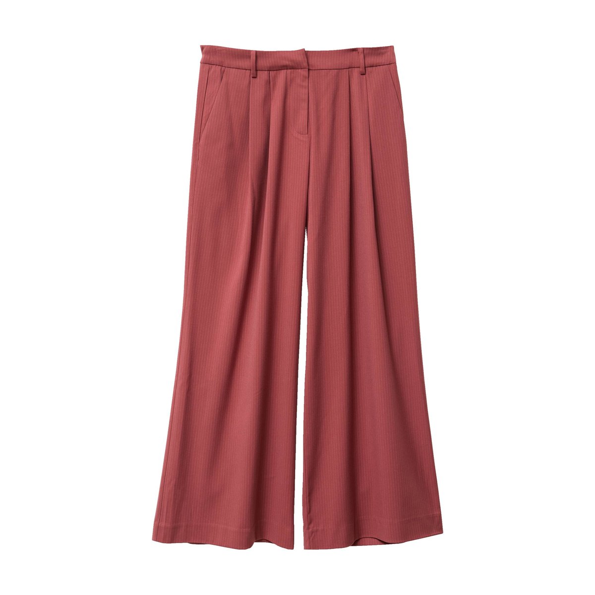Pantalon large rouge foncé, CACHE CACHE