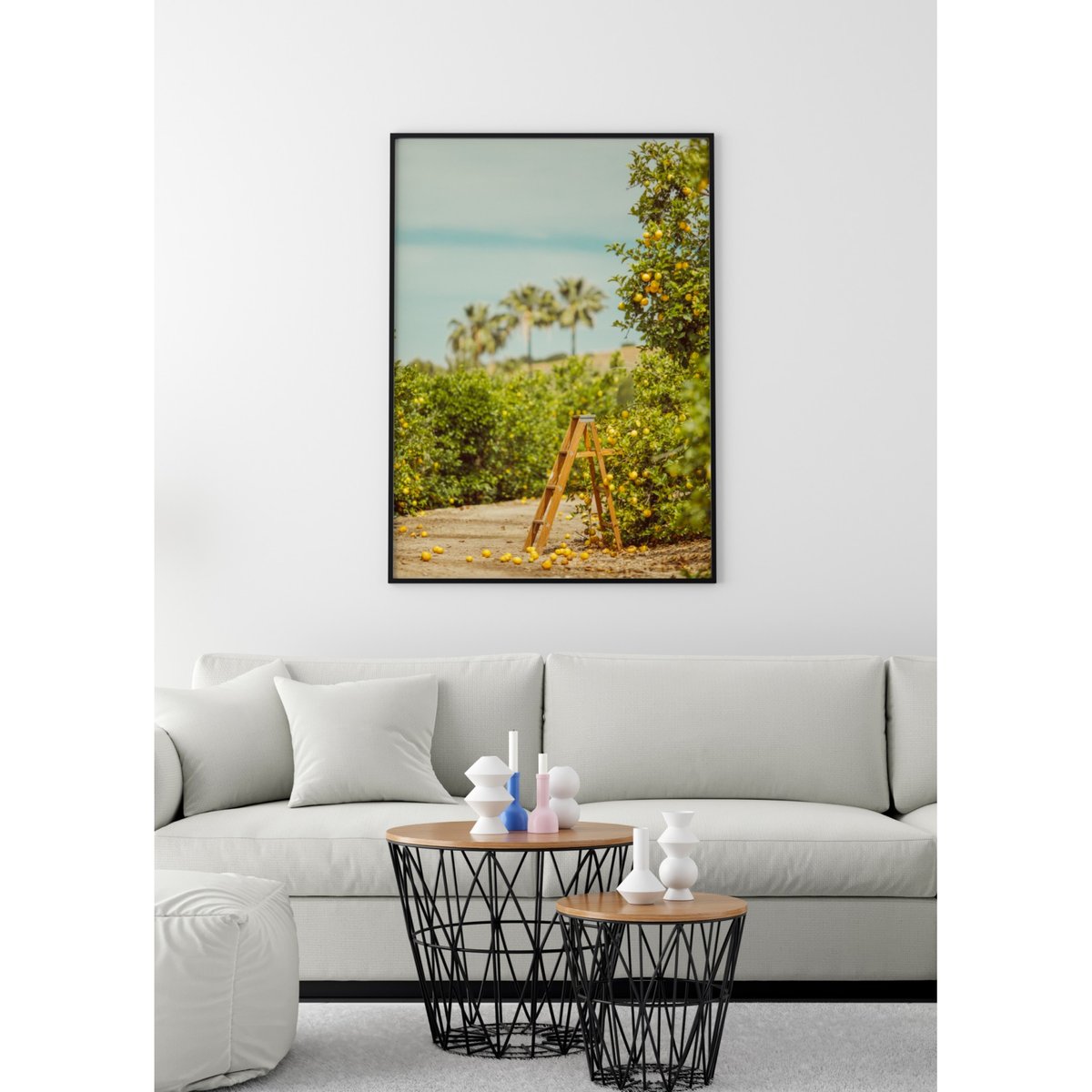 Affiche Lemon Trees blanc, L'AFFICHERIE