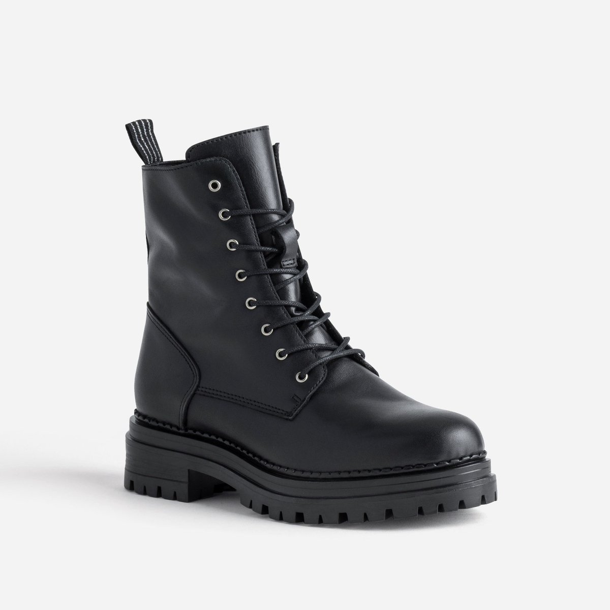 Boots en cuir ESTALA noir, ERAM