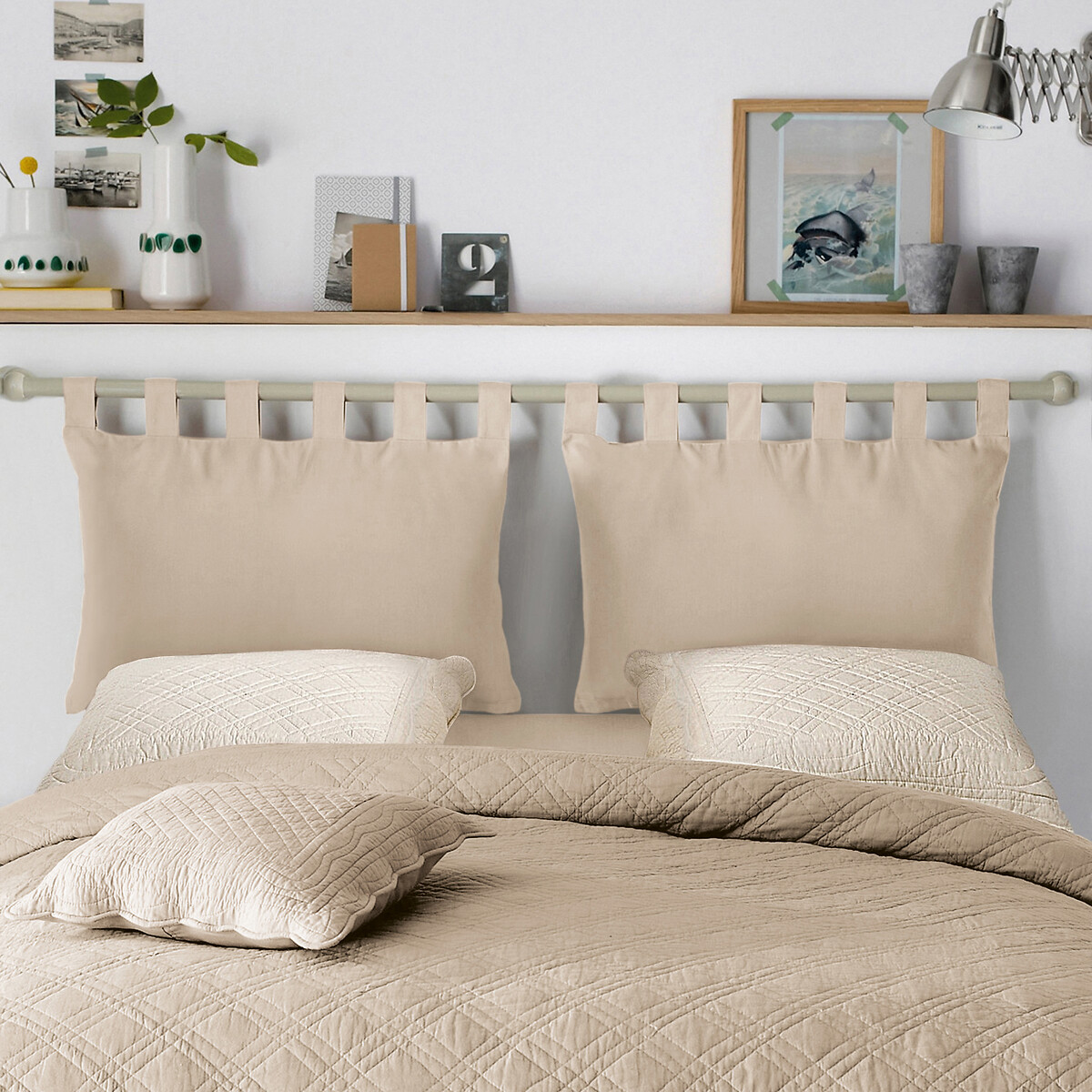 Lote de 2 fundas para cojín cabecero de cama de algodón, Scenario natural, LA REDOUTE INTERIEURS