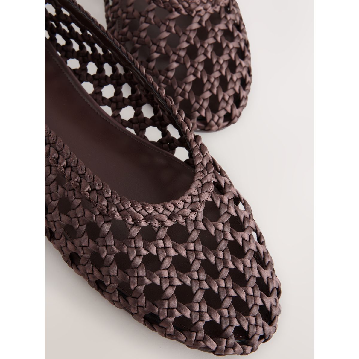 Ballerines en satin tissé forever comfort® marron chocolat, NEXT