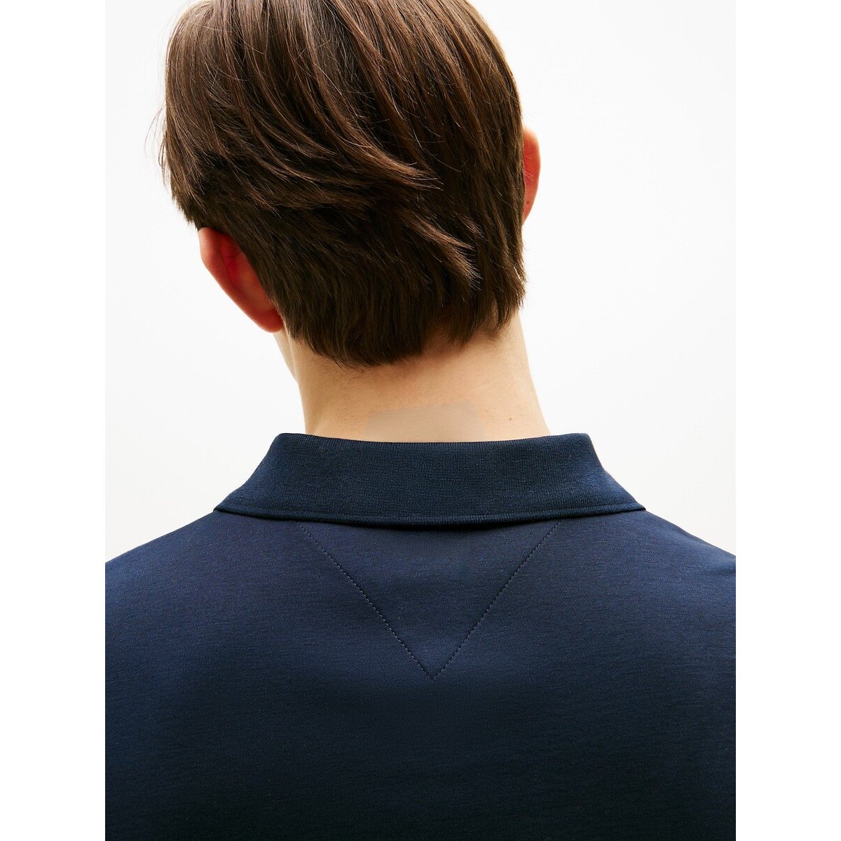 Polo manches courtes regular en coton doux marine, TOMMY HILFIGER