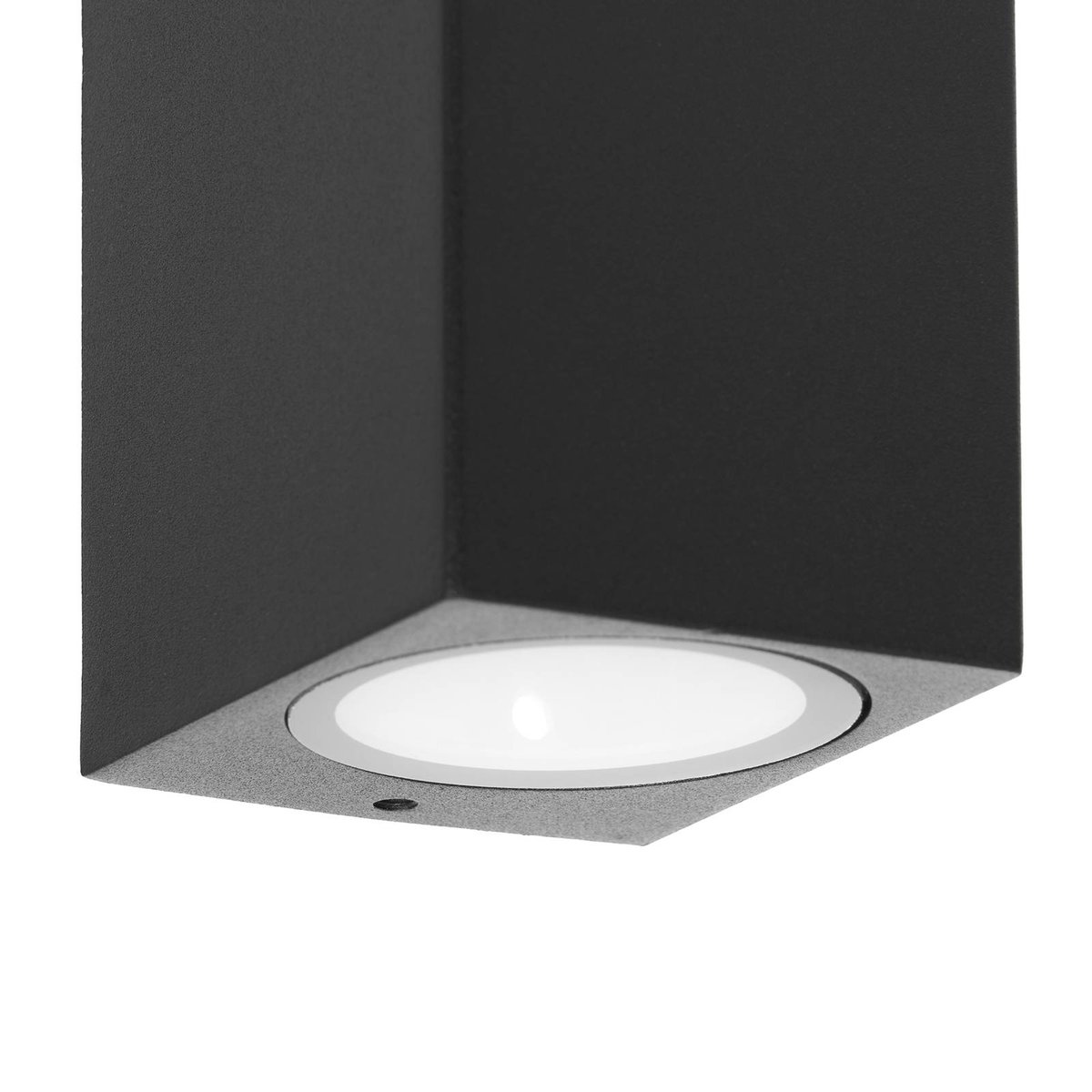 Applique extérieure en aluminium moderne noir, PRIOS