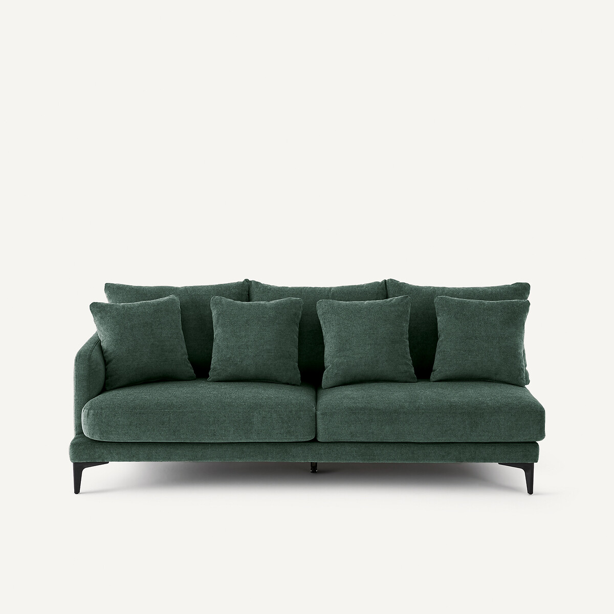 Mezzo divano 3 posti in poliestere misto, MODERNISTE, design Emmanuel Gallina verde acqua, AM.PM X EMMANUEL GALLINA