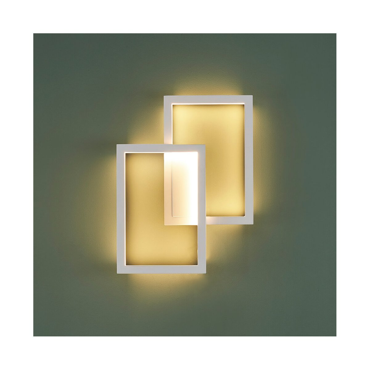 Applique art déco avec LED intégrées - TAAVI blanc, KOSILUM