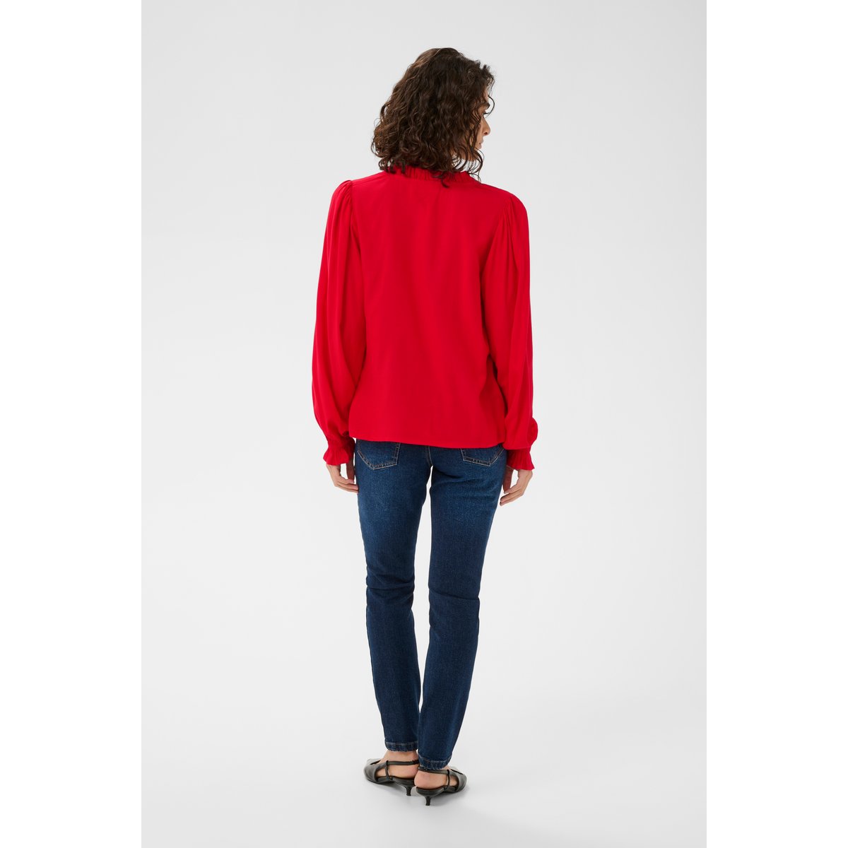 Blouse à manches longues rouge true red, KAFFE